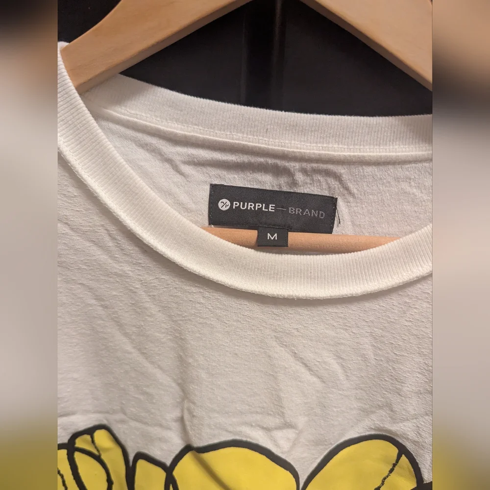 Purple Men's Graffiti Print T-Shirt Size Medium - Picture 2 of 3